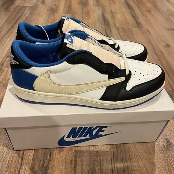 COPY - Air Jordan 1 Travis Scott X Fragment lows damaged box REPS - Picture 1 of 8